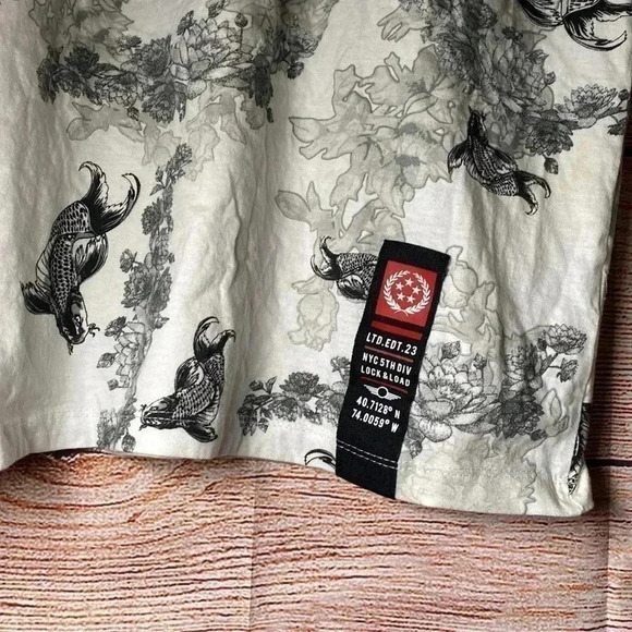 Graphic Fish Print Xl Shirt Vox Populi - Picture 3 of 5